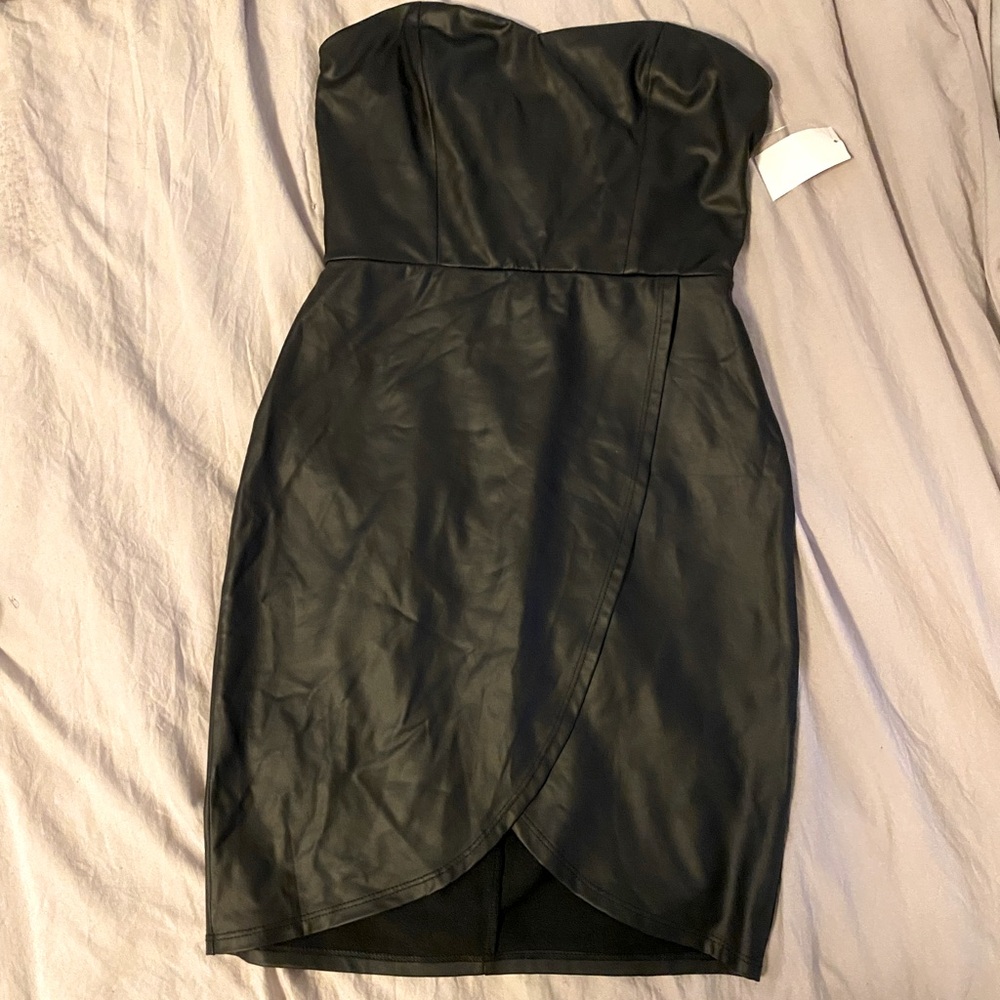 Cute leather dress